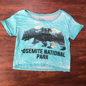 Yosemite National Park Crop Top Size M